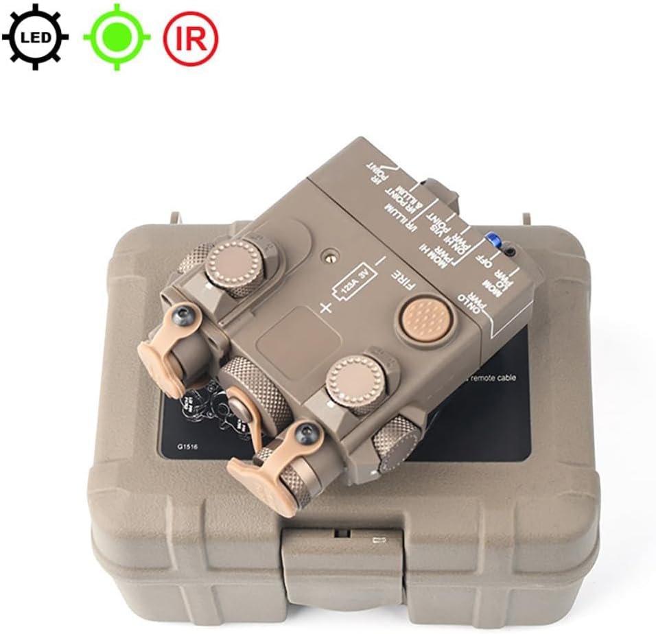 Plastic DL-A Box Laser Sights，with IR Laser + Red/Green/Blue Laser Sight + Strobe/Momentary/Constant Modes Whitelight LED 160 Lumens Flashlight，with Pressure Switch，for 20mm Rail