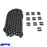 TC-Motor T8F Chain with Extra 10pcs Spare Master Link for 2 Stroke 43cc 47cc 49cc Mini ATV Quad Dirt Super Pocket Bike (T8F Chain 116 Links with Extra 10pcs Master Link)