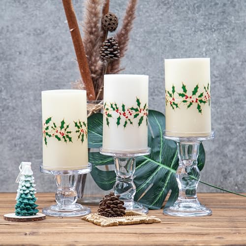 Yakii LMZT3 Clear Glass Candle Holder Set thumb #6