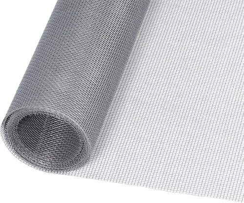 HOSAUD Flammhemmend Fliegengitter Fenster, Glasfasermaterial,250x120cm, Extra stark Katzensicher Fliegennetz DIY Ersatz für Fenster Balkontür Schwarz