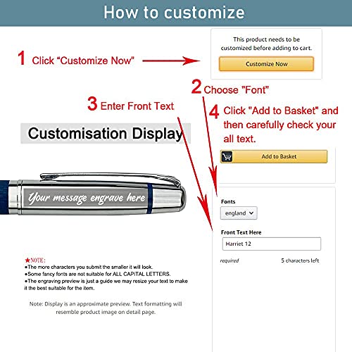 Ancolo-Personalized-Silver-Chrome-Ballpoint-Pen-Stunning-Luxury-Pen-with-PU-Leather-Custom-your-Message-Name-Gift-Set-for-Men-Women-Professional-Executive-Office-Nice-Pens