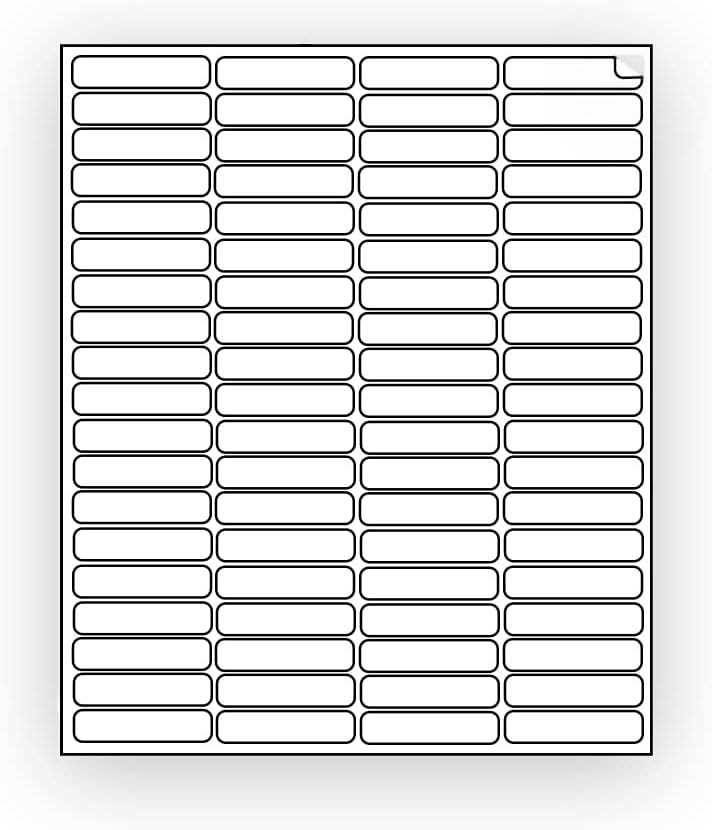 800 EcoSwift Shipping Labels 1 3/4 x 1/2 inches Mailing Address Return Inventory Blank White Self Adhesive for Laser Inkjet Printer 1.75 x 0.5 - Image 2