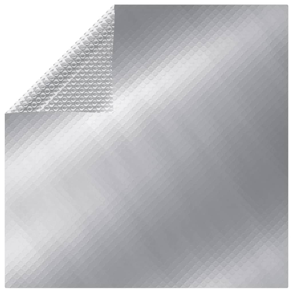 Akcesoria do basenu i spa, basen i spa, pokrowce na basen i ściereczki do podłoża, pokrowiec na basen, srebrny, 400 x 200 cm, PE