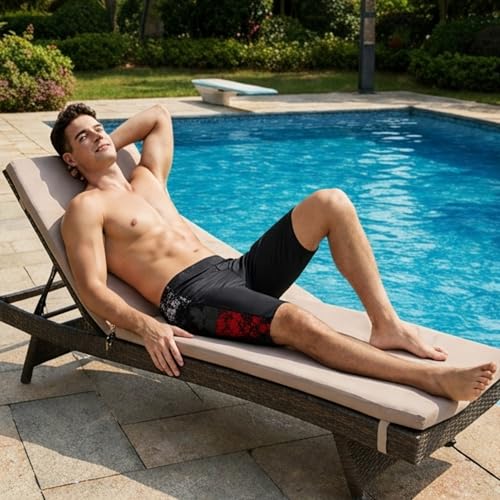 Image of LIMEE Men's Swimming Shorts | Quick Dry Stretch Swim Trunks with Drawstring | Lightweight Breathable Beach Wear, Pool, Gym & Running Shorts