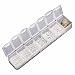 BEADNOVA Silver Plated Open Jump Rings 3mm 4mm 5mm 6mm 7mm 8mm Box Set with Jump Ring Open Tool For Jewelry Making (2000pcs Box Set)