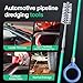 SHINWOO Auto Sunroof Drain Cleaning Tool, 120 Inches Flexible Long Pipe Cleaner Brush, Tube Cleaning Brush for Slim Drain Dredge Tool for Car Sunroof, Windshield Wiper, Fridge, Sewer Drain Holes