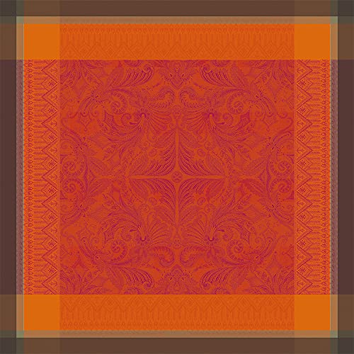 Garnier-Thiebaut Grace Flamboyant Tablecloth 69''X100'', 42720 #TOP4