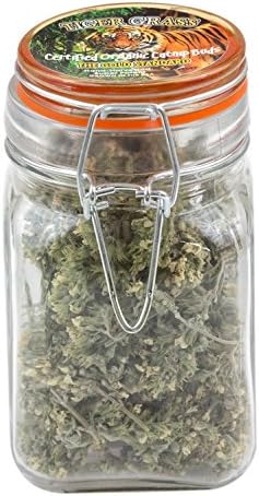 Tiger Grass Buds Organic Catnip Airtight Acrylic Jar