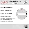 RockSolid 4 x Fusion Drum Practice Pad Kit - Silencer and Dampener Mute Set #2