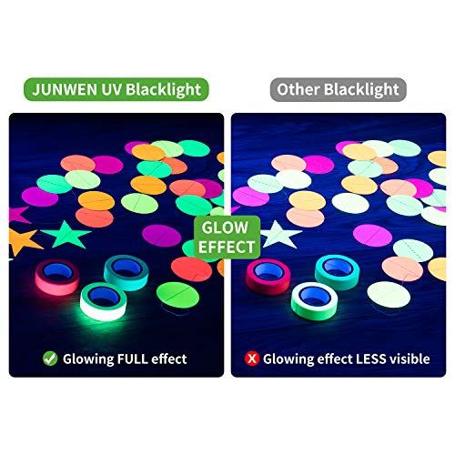 Junwen Black Lights 20Ft 360Leds Blacklights Led Strip, Tape Lights, 12V Flexible Purple Blacklight Fixtures, Led Ribbon For Stage, Fluorescent Glow Party, Bar, Indoor Dance,Gallery #TOP3