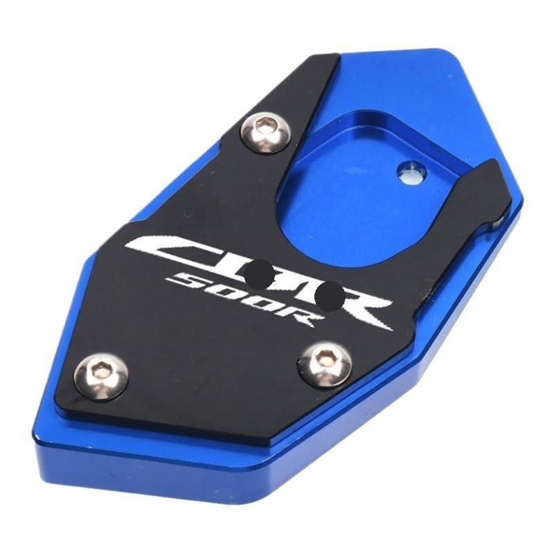 Extension béquille moto CBR500R pour stationner sur herbe et bitume chaud