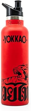 YOKKAO Water Bottle | 750ml | Stainless Steel | Tiger - Red