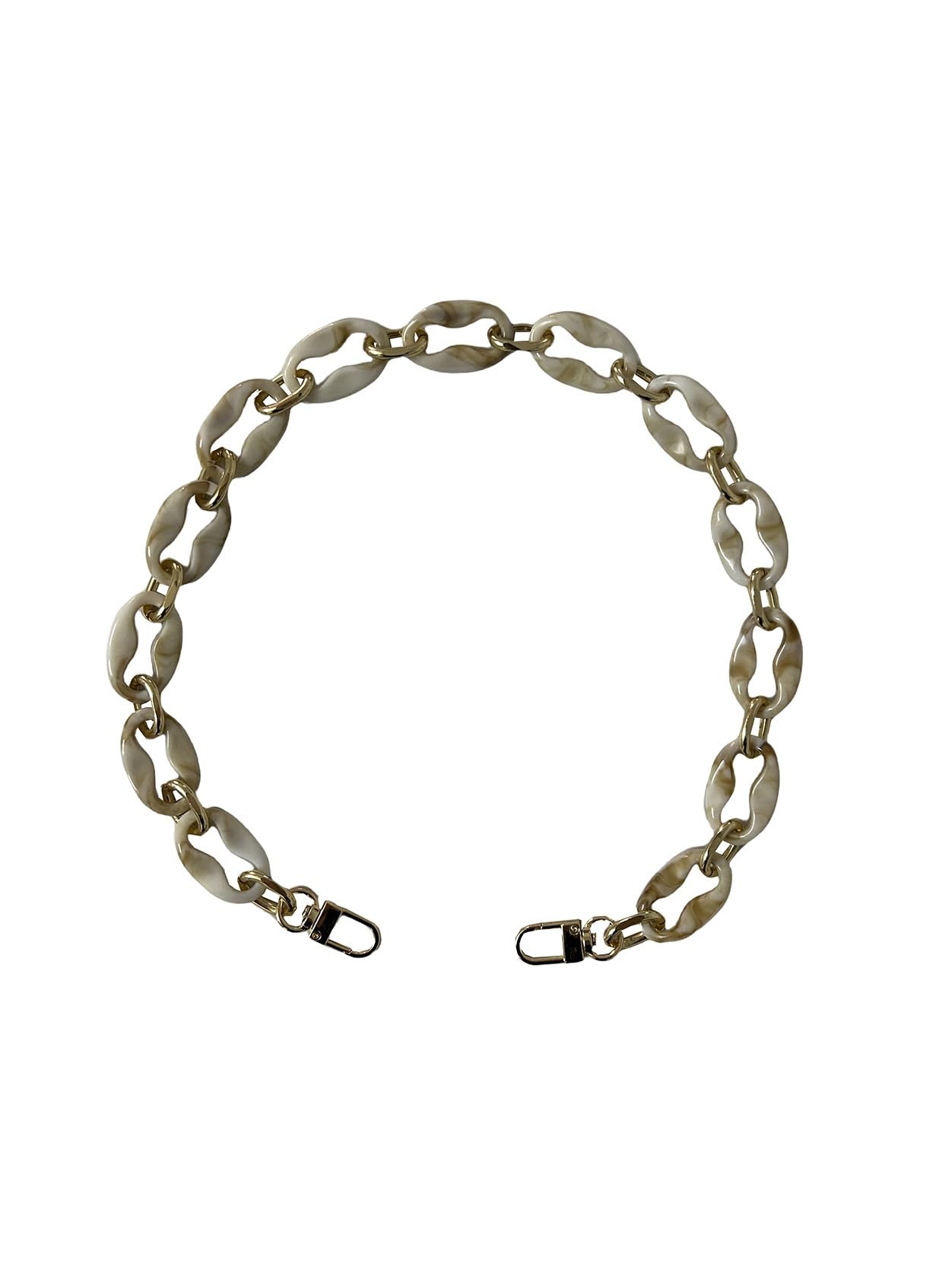 amtvuzy acrylic purse bag handle strap replacement — phone case chain, diy accessories bag chain, for handbags, shoulder bags, purse, phone cases, and other bag making accessories (7.87”, light brown)