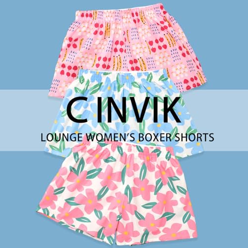 Image of Boxer Shorts for Women Gingham Sleep Y2k Printed Boxers Pj Boxer