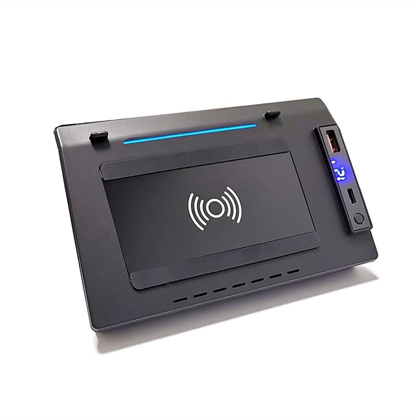15W Ładowarka Bezprzewodowa QI Samochodowa Szybka Ładowarka Ładująca Paleta Uchwyt Na Kubek Na Wodę Telefon 8, do, A6 C8 A7 2019 2020 2021 Bezprzewodowa ładowarka samochodowa(15W Single coil)