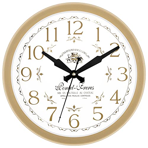 Foxtop Wanduhr Modern Ohne Tickgeräusche Groß Uhr für Wohnzimmer Schlafzimmer Küche Büro (30cm) Cover