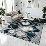 PHP Carpet Rugs for Living Room Bedroom Rug - Modern Style Abstract Sturdy Soft Rugs For Bedroom Large Area Rug - Teal, 160 x 230 cm