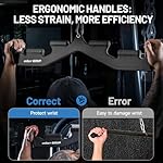 MOST GRIP LAT Pull Down Bar with 6 Ergonomic Handles, Neutral Grip LAT Pulldown Attachments for Whole Back Training, Wide Grip LAT Pulldown Bars for Home Gym Cable - Image 4