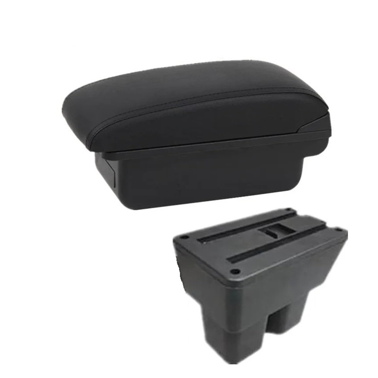 Ggwqoops Car Armrests For Suzuki For Jimny 2019-2025 Armrest Box Car Storage Dedicated Retrofit Interior Accessorie Armrest Box(A1 Black line NO USB)