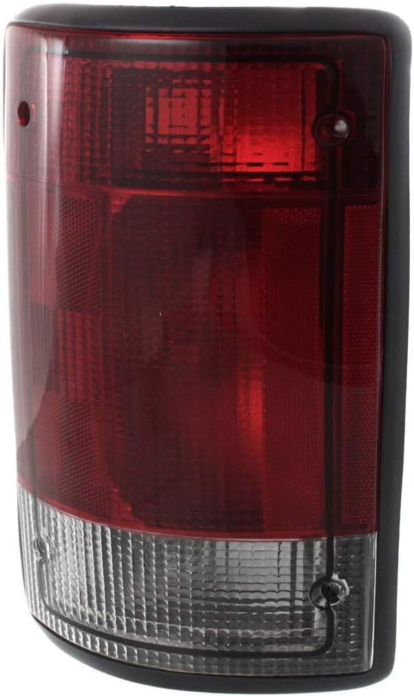 Tail Light For 2004-2014 Ford Econoline E150 E250 E350 - Fits Driver Side - Rear Tail Light Assembly Includes Lens and Housing - Replacement For 5C2Z 13405 AA