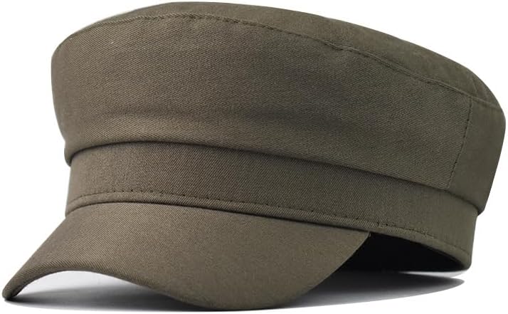 Mens Womens Newsboy Cap Yacht Captain Sailor Hat Cabbie Baker Boy Peaked Beret