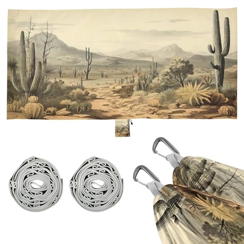 Takiito Retro Desert Hammock 330 lb Capacity Travel Camping Hammock with Tree Straps, Portable Lightweight for Outdoor Beach Backpacking Backyard Patio