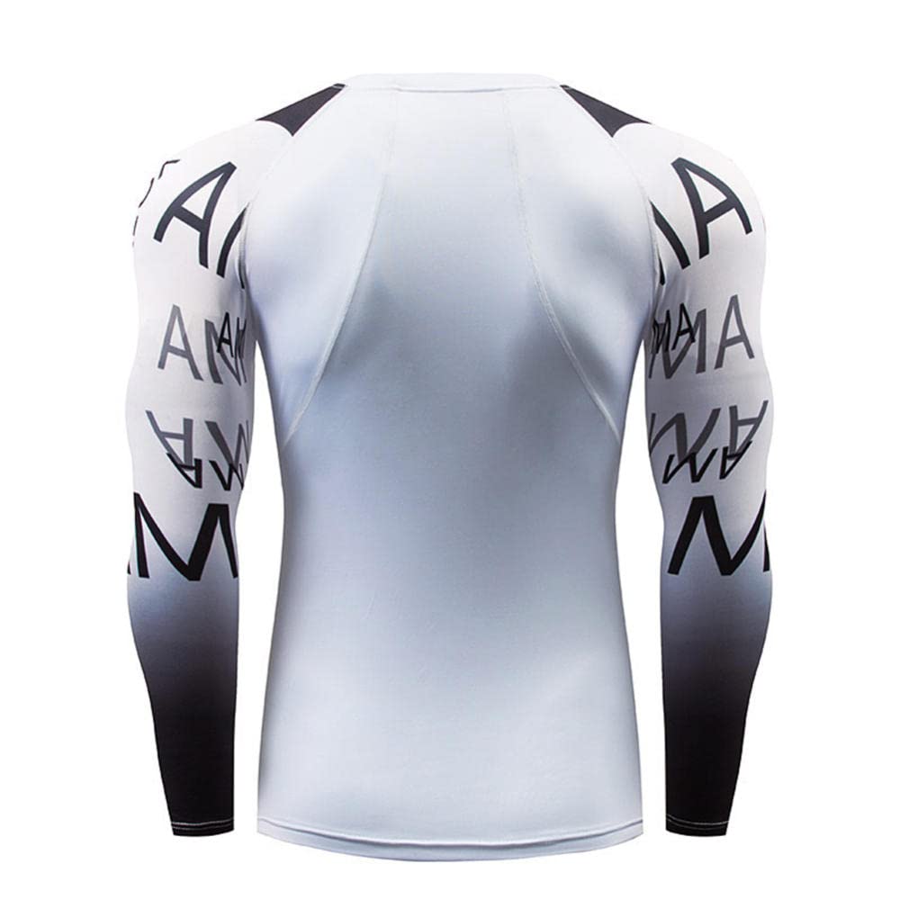 Męskie szybkoschnące rajstopy, długie ubrania do biegania do koszykówki, sportowe wysoce elastyczne ubrania treningowe fitness, topy kulturystyczne, t-shirty