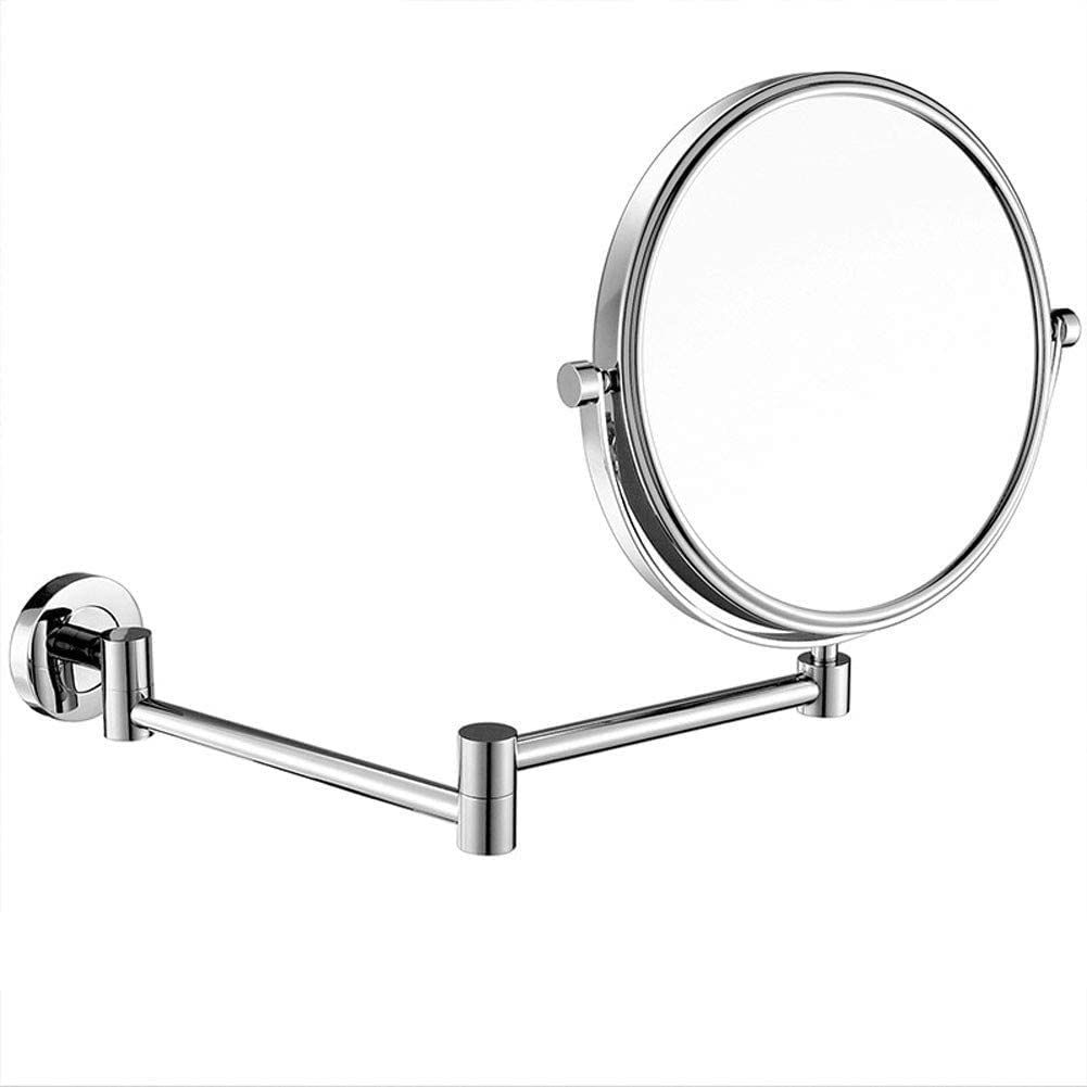 Miroir de maquillage 10X pivotant à 360° avec bras extensible double face FIDEMM