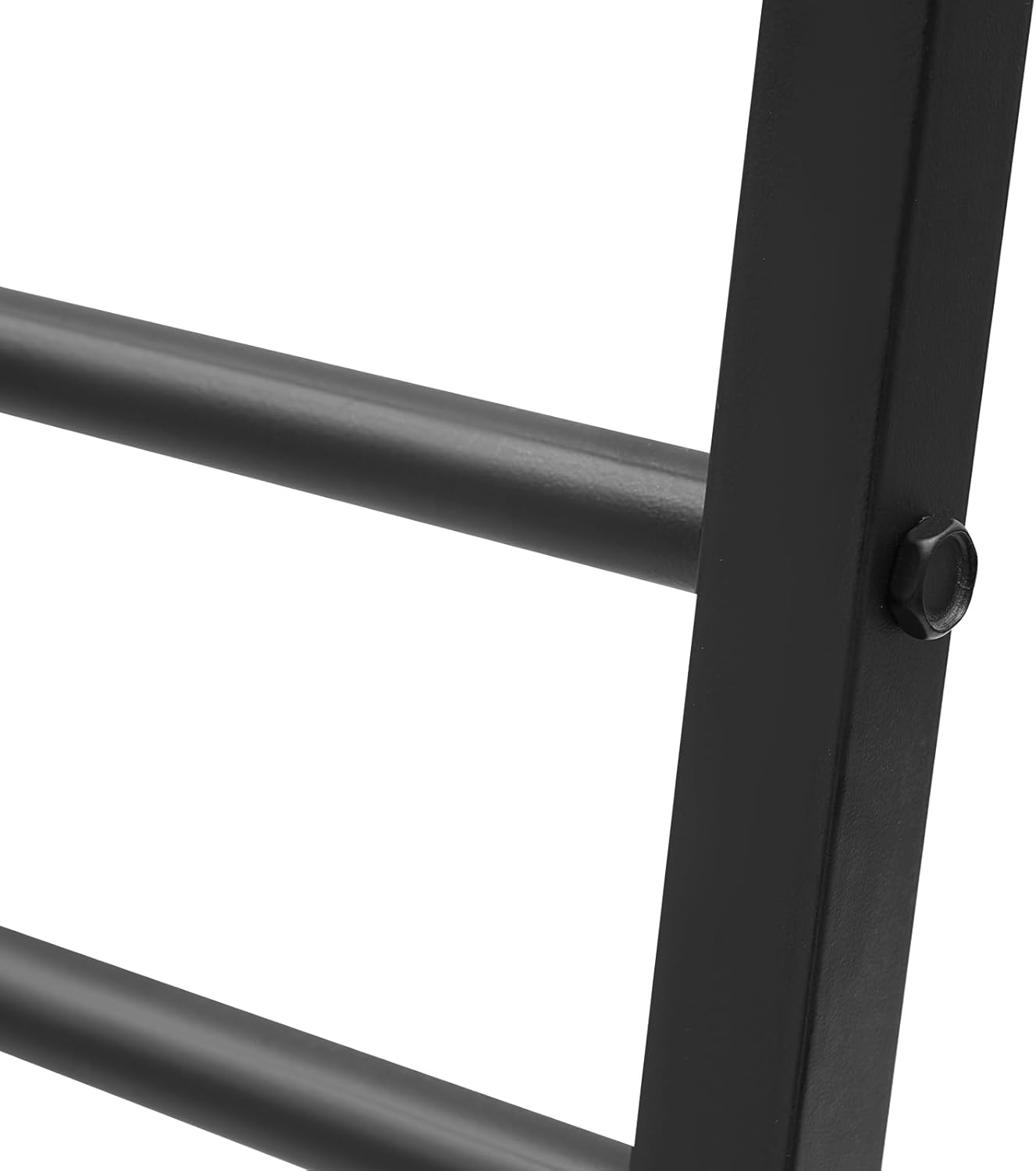 Scarf Display Stand, Freestanding Metal Scarf Display Rack, 10 Tier Commercial Scarf Holder Organizer, Backward-Tilted, Rectangular Base, Round Tube Design (Black, 31.5 * 15.75 * 57.09in)