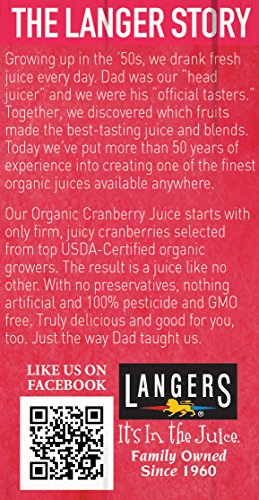 Langers 100% Organic Juice, Cranberry, 64 Fluid Ounce - Thumbnail 4