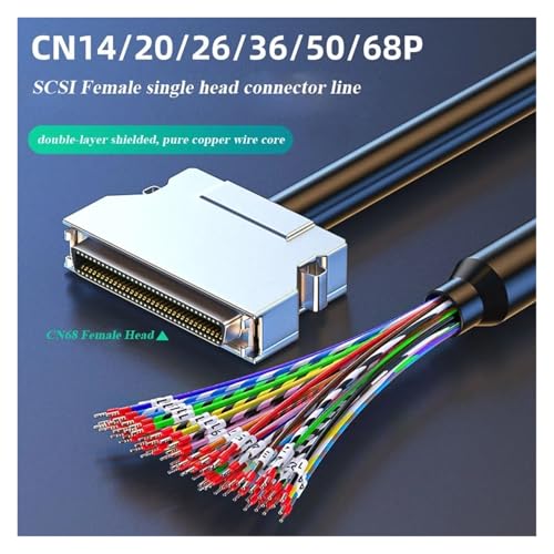 Cable SCSI hembra CN36 de 5M con cabezal único y terminales blindados de alta fidelidad 3