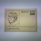  Postkarte mit Profilbild von Paul von Hindenburg. Ganzsache