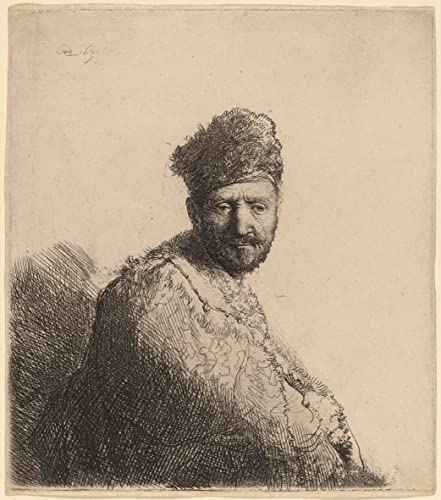 Affiche impression Rembrandt homme barbu pour habiller un grand mur