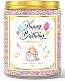 VEGISHINE Birthday Candles Gifts for Women, Birthday Gifts for Women Men, 9 oz Happy Birthday Candle with Vanilla Birthday Cake Scent, Women Friendship Ideas