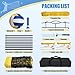 Portable Volleyball Set for Backyard Outdoor - Professional Volleyball Net with Poles, Includes Volleyball, Hammer, Boundary Lines & Carry Bag for Easy Setup