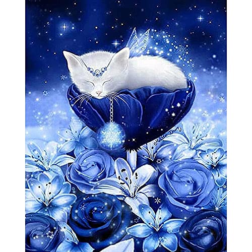 Diamant Peinture chaton complet 50x100cm grand format pour broderie strass créative