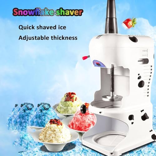 GBHJJ Elektrische EiswüRfelmaschine für Rasiertes EIS, 350 W, Kommerzieller, Leistungsstarker Crushed-Slush-Maker Und Schneekegelmaschine, für SupermäRkte, CaféS Und Restaurants,Red 3 GBHJJ Elektrische EiswüRfelmaschine für Rasiertes EIS, 350 W, Kommerzieller, Leistungsstarker Crushed-Slush-Maker Und Schneekegelmaschine, für SupermäRkte, CaféS Und Restaurants,Red