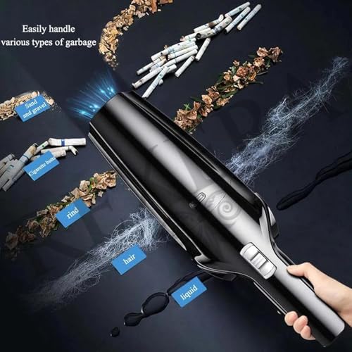 Image of REXERA 𝐖𝐢𝐫𝐞𝐥𝐞𝐬𝐬 Handheld Portable Car 𝐕𝐚𝐜𝐮𝐮𝐦 𝐂𝐥𝐞𝐚𝐧𝐞𝐫 2IN1 | Rechargeable 2X High Power Multiuse Cordless Mini Vacuum 𝐂𝐚𝐫 & 𝐇𝐨𝐦𝐞 Dual Use Vacuum Claner* (Black Slate)