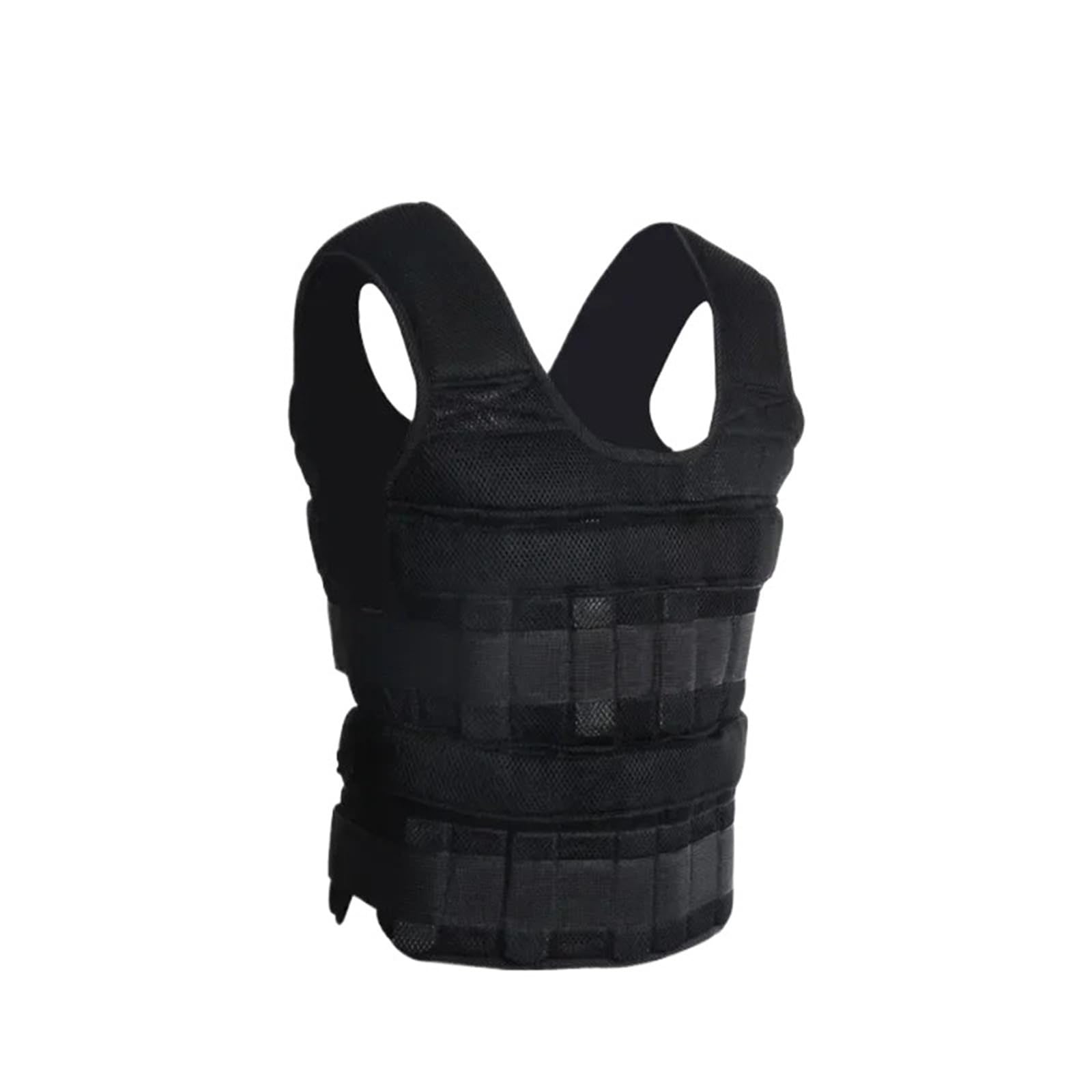 1x Vest only Adjustable Fitness Weight Training Vest Comfortable Training Waistcoat 30kg Loading Weighted Gym Fitness Accessory