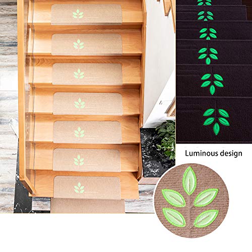Paquet De 5, Tapis Lumineux Marches D'escalier Tapis Auto Adhesifs Lumineux Escalier Mats Sans Colle Pvc Anti Derapant Sol Auto Adhesif Colle Antiderapant Plancher Protecteur 90970492