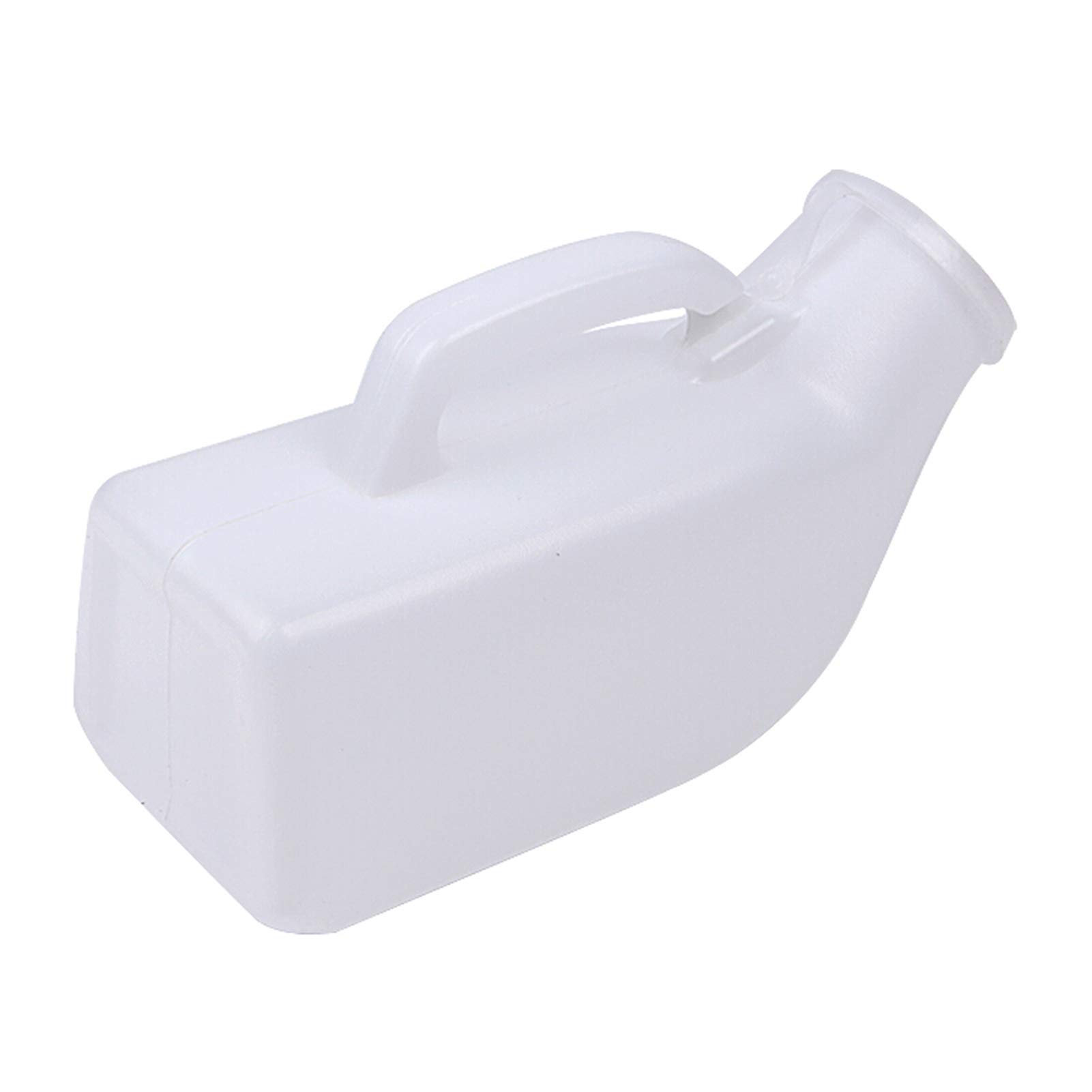 Orinal masculino de 1000 ml, botella de orina for incontinencia de cuello largo, plástico transparente, dispositivo de recolección de orina, dispositivo a prueba de derrames, botella de orina po
