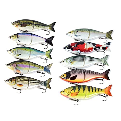 ルアー釣り17.8cm 82gスローシンクベースルアージョイントウォブルシャッドフィッシングルアーグライドベイトタックル (颜色 : 3) 6枚目