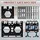 Jellybibo 3 in 1 Wandhalterung für Makita Akkus und Ladegeräte, 4 Akku Halterung für Makita DC18RC/DC18RD und Akku-Bohrmaschine, 14,4 V/18 V Akkuhalter