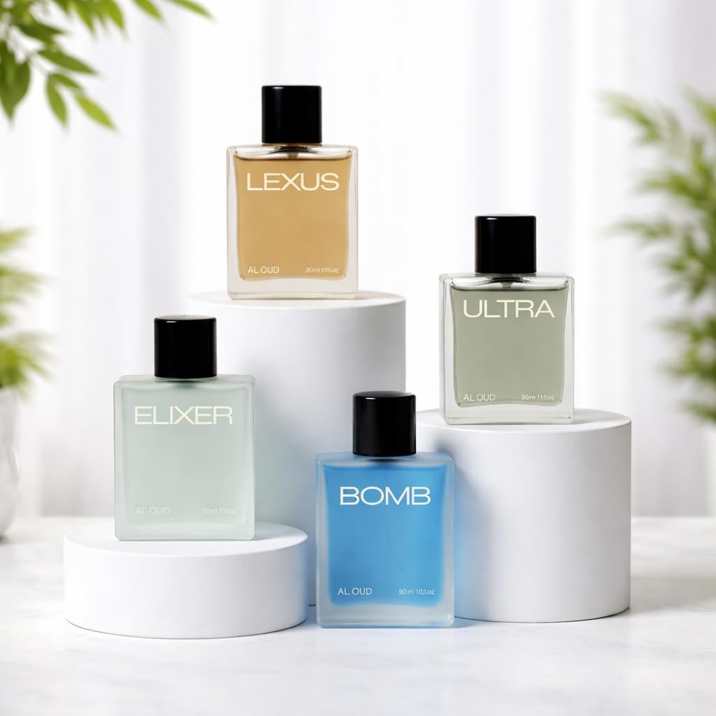 Al Oud Elixer 30 ml Perfume for Men | Oriental Woody Fragrance with Aged Oud, Saffron & Sandalwood | Long-Lasting Eau de Parfum for Men | Luxury Arabic-Inspired Scent (Pack of 1, Bomb) (Pack of 4, Elixir, Bomb, Lexus, Ultra)-image-35