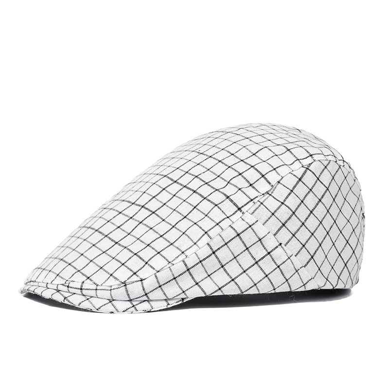 Unisex Plaid Beret Duckbill Hat - Spring Retro Hat for Outdoor Everyday wear-picture-41