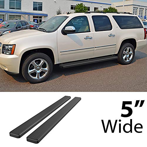 Estribos APS 5in Negro Mate para Chevy Suburban 2000-2014 miniatura 2