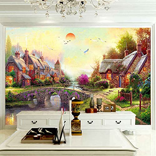 Papier peint panoramique 3D toile auto-adhésif grand format - 4