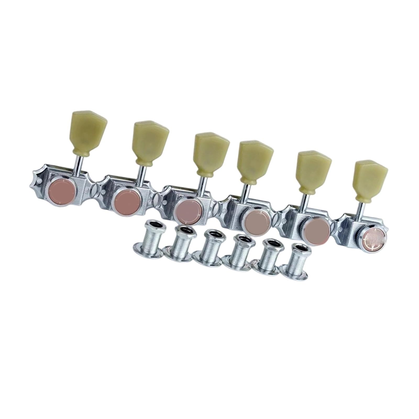 Clavijas De Afinación Plateadas Estilo Vintage Accesorio Para Guitarra Clavijas Guitarra