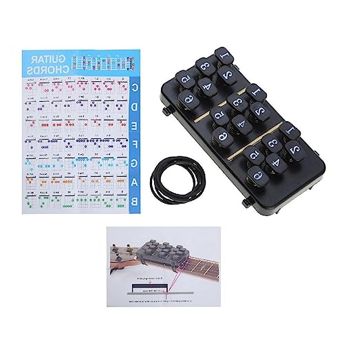 ギターコードトレーナーツール学習システムアシストフィンガー教材はほとんどのフルサイズのアコースティックギターに適合し、使いやすいコード学習ツールシステム