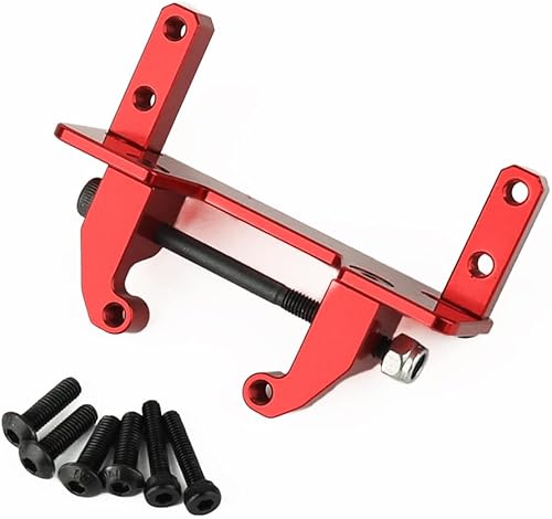 Miniatura 10 de RZXYLRC 110 Metal Axle Servo Mount Base Stand para Axial SCX10 II 90046 AR44 Axle RC Crawler Car Upgrade Part (negro)